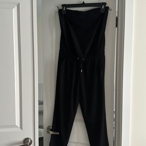 Express size medium black jumpsuit strapless
